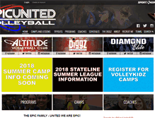 Tablet Screenshot of epicunitedvb.com